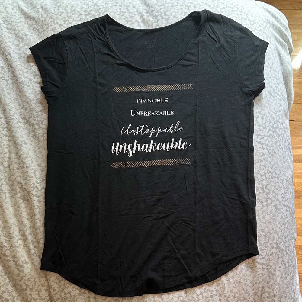 CALIA by Carrie Underwood Black Inspirational Tee